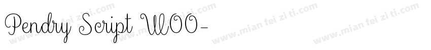 Pendry Script W00字体转换